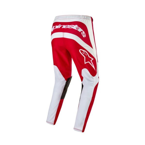 Spodnie cross quad ALPINESTARS MX FLUID LURV kolor biały/czerwony