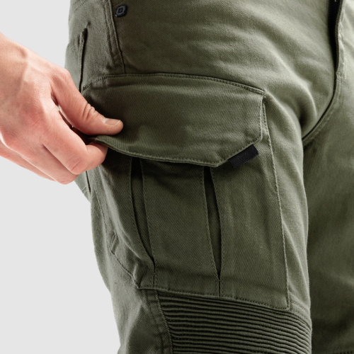 Spodnie motocyklowe bojówki OZONE FASTER TAPERED FIT OLIVE