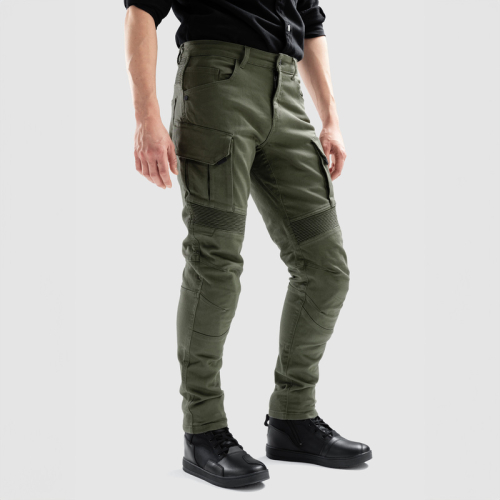 Spodnie motocyklowe bojówki OZONE FASTER TAPERED FIT OLIVE