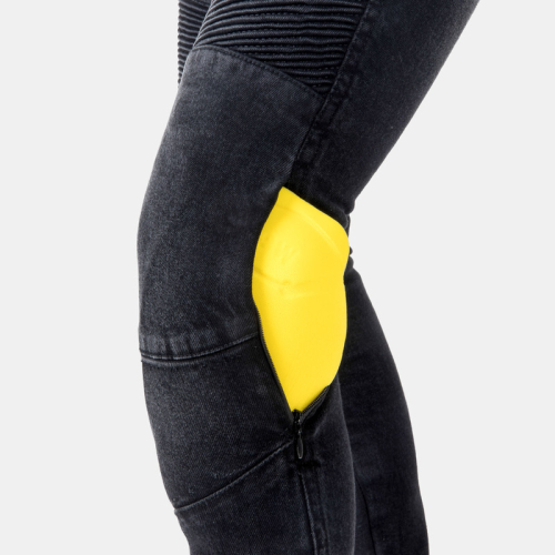 Spodnie motocyklowe jeans damskie OZONE AGNESS II LADY WASHED BLACK