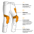 Spodnie motocyklowe bojówki OZONE FASTER TAPERED FIT BLACK