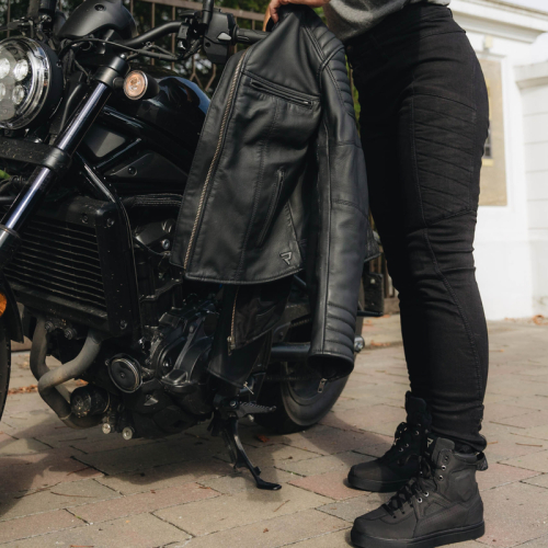 Spodnie motocyklowe jeans damskie REBELHORN ASH BLACK
