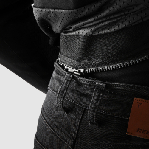 Spodnie motocyklowe jeans damskie REBELHORN BRONCO LADY Washed Black MONOLAYER