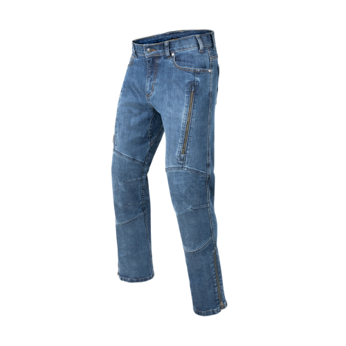 Spodnie motocyklowe jeans REBELHORN HAWK III Regular Fit Washed Blue