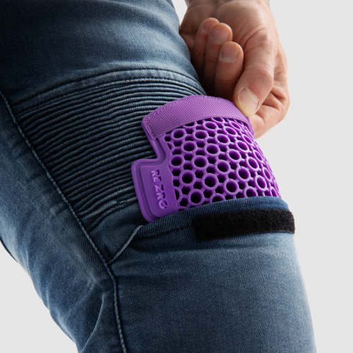 Spodnie motocyklowe jeans REBELHORN REVOLT Washed Blue MONOLAYER