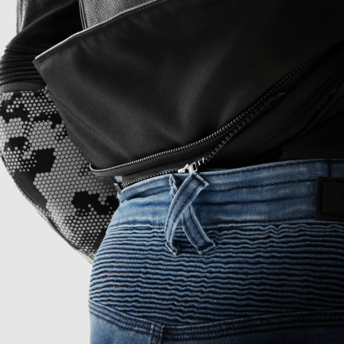 Spodnie motocyklowe jeans REBELHORN REVOLT Washed Blue MONOLAYER