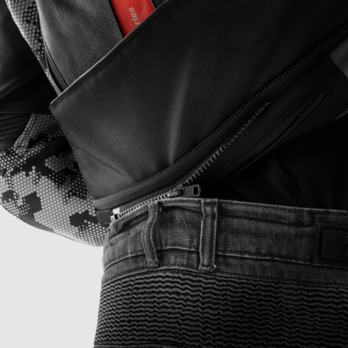 Spodnie motocyklowe jeans REBELHORN VANDAL WASHED BLACK MONOLAYER
