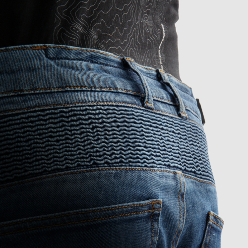 Spodnie motocyklowe jeans REBELHORN VANDAL WASHED BLUE MONOLAYER