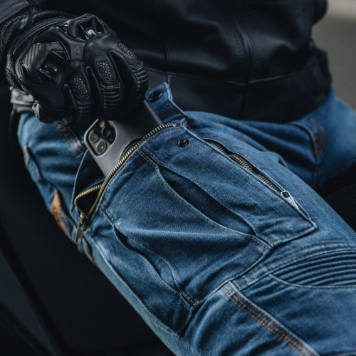 Spodnie motocyklowe jeans REBELHORN VANDAL DENIM BLACK