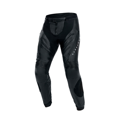 Spodnie motocyklowe skórzane sportowe REBELHORN VELOCE BLACK/WHITE