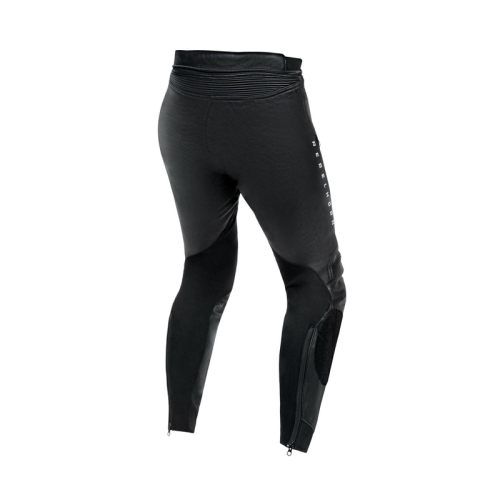Spodnie motocyklowe skórzane sportowe REBELHORN VELOCE BLACK/WHITE