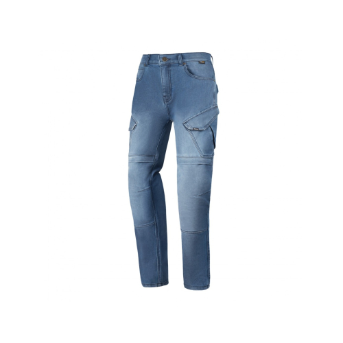 Spodnie motocyklowe jeans bojówki SECA SQUADRON BLUE