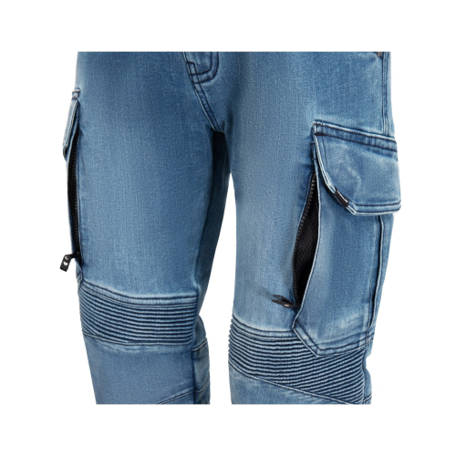 Spodnie motocyklowe jeans SECA SQUARE II BLUE